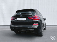 Load image into Gallery viewer, BMW X3 G01 Edelstahl Sportendschalldämpfer IntegraTip 3 in schwarz