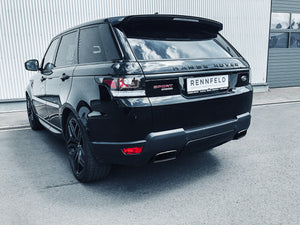 Range Rover Sport Edelstahl-Sportendschalldämpfer IntegraTip 3 in schwarz