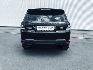 Range Rover Sport Edelstahl-Sportendschalldämpfer IntegraTip 3 in schwarz