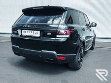 Load image into Gallery viewer, Range Rover Sport Edelstahl-Sportendschalldämpfer IntegraTip 3 in schwarz