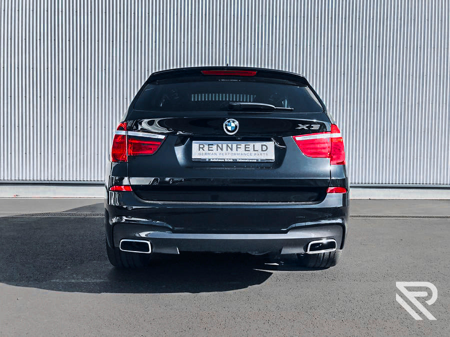 BMW X3 F25 Edelstahl Sportendschalldämpfer IntegraTip 3