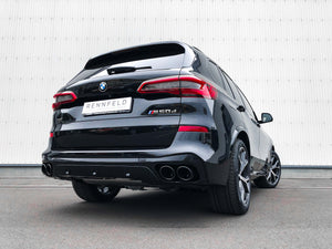 BMW X5 (G05) Edelstahl-Sportendschalldämpfer 4 x 100mm Schwarz Chrom