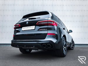 BMW X5M (F95) Edelstahl-Sportendschalldämpfer 4 x 100mm Schwarzchrom