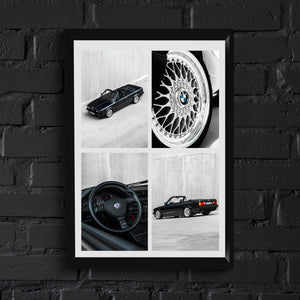 BMW 3er E30 Cabrio Art Print