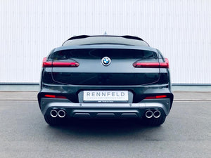 BMW X4 G03 Sportendschalldämpfer 4x100mm in Silber