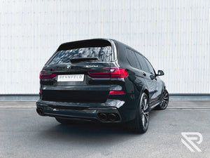 BMW X7 (G07) Edelstahl-Sportendschalldämpfer 4 x 100mm Schwarzchrom